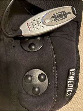 Homedics Black Shiatsu Massage Cushion with Wired Remote